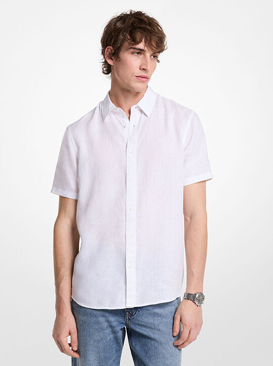 قميص كتان michael kors قميص كتان