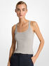 michael kors ribbed stretch viscose tank top
