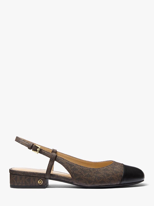 Perla Flex Signature Logo Slingback Flat michael kors perla flex signature logo slingback flat