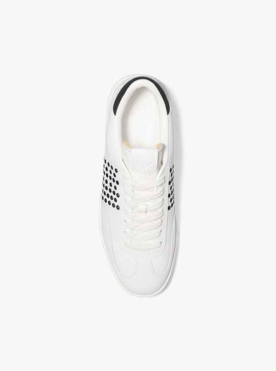 Wilton Grommeted Leather Sneaker michael kors wilton grommeted leather sneaker