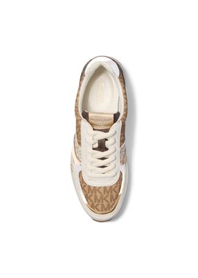 michael kors andi color block signature logo trainer