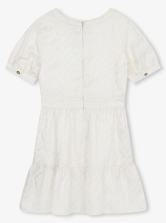 michael kors empire signature logo jacquard dress