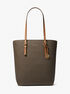 michael kors quinn large signature logo tote bag