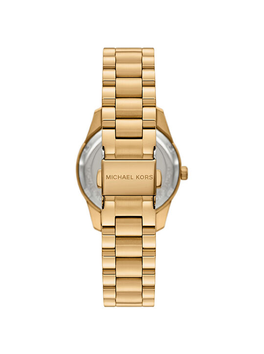 michael kors mini lexington pav  gold tone watch