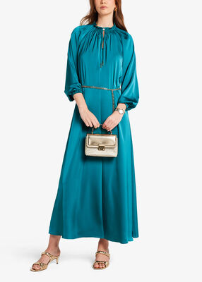 michael kors tribeca extra small metallic signature logo convertible crossbody bag