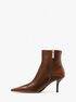 michael kors selina burnished leather ankle boot
