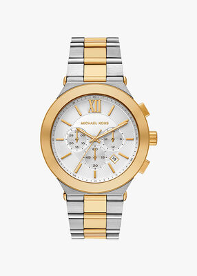 michael kors oversized billie two tone watch