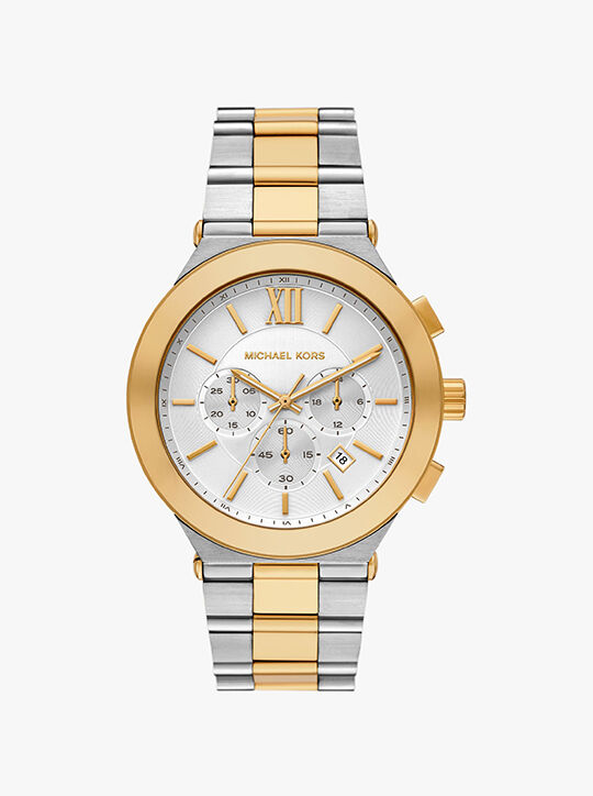 Oversized Billie Two-Tone Watch michael kors oversized billie two tone watch