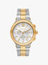 Oversized Billie Two-Tone Watch michael kors oversized billie two tone watch