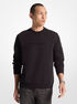 michael kors logo embossed cotton blend sweater