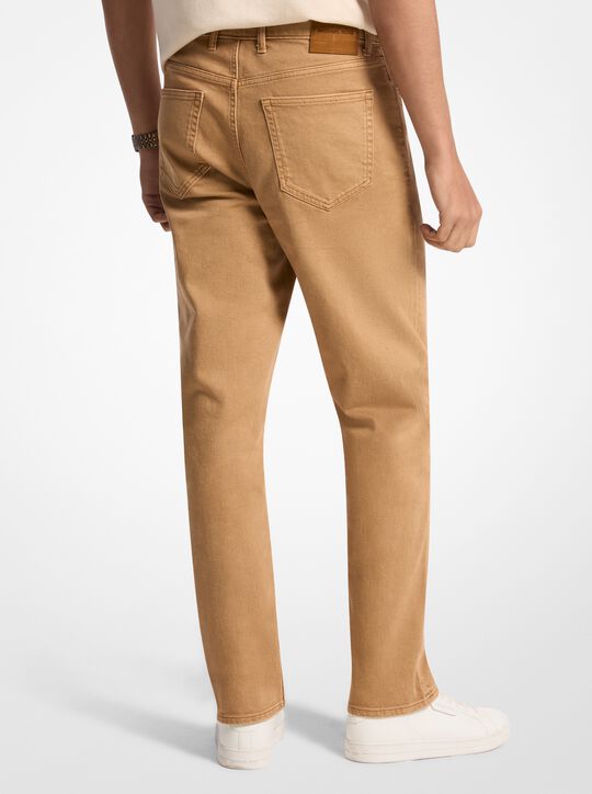 michael kors finn straight fit stretch denim jeans