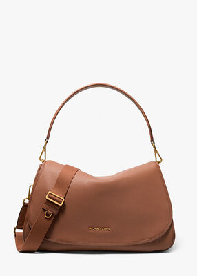 michael kors holmes extra large pebbled leather convertible messenger bag