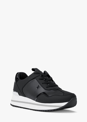 michael kors raina leather trainer