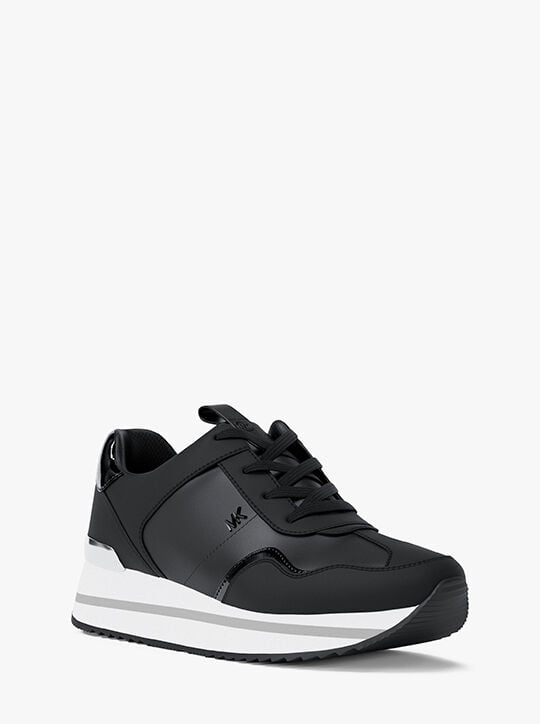 michael kors raina leather trainer