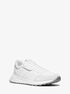 michael kors miles nylon and leather trainer
