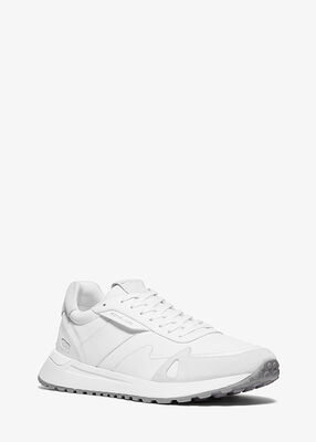 Miles Nylon and Leather Trainer