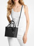 michael kors jet set travel extra small logo top zip tote bag