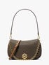 michael kors nolita medium signature logo convertible shoulder bag