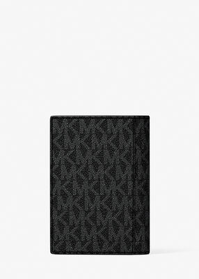 michael kors hudson signature logo folio card case