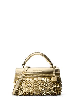 michael kors jana extra small sequined embellished crossbody bag