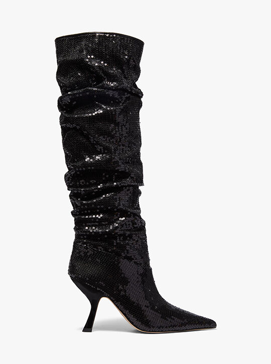 michael kors luna sequined boot