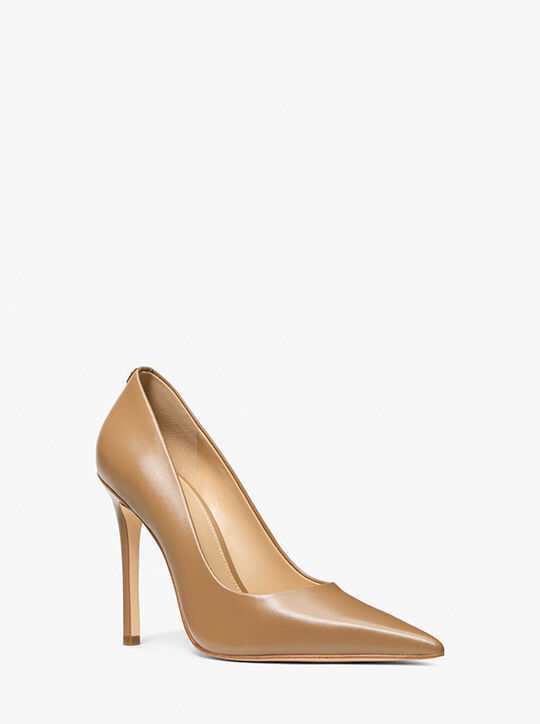 michael kors elyse leather pump