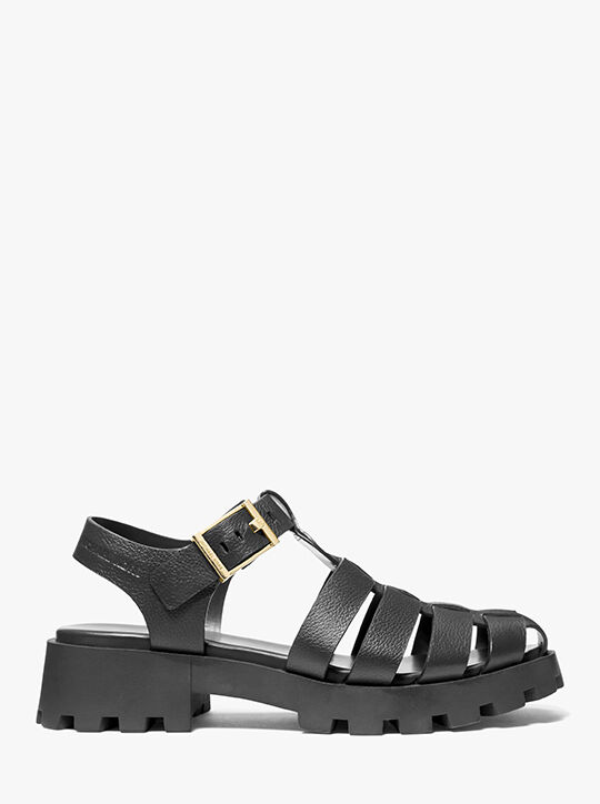 michael kors easton leather sandal