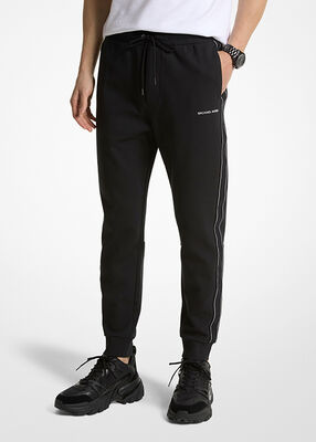 michael kors logo tape cotton blend jogger