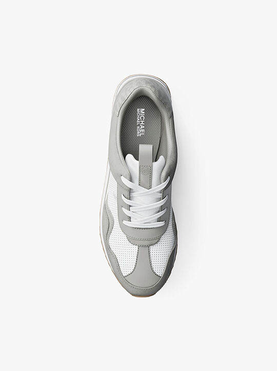 michael kors raina mixed media trainer