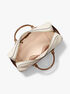 michael kors jet set travel extra large signature logo weekender bag