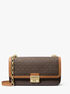 michael kors tribeca large signature logo shoulder bag