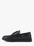 michael kors aiden leather boat shoes