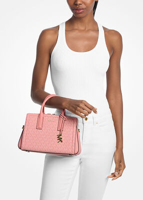 michael kors حقيبة ليلى الصغيرة بشعار الماركة