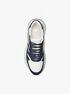 michael kors dax two tone leather trainer