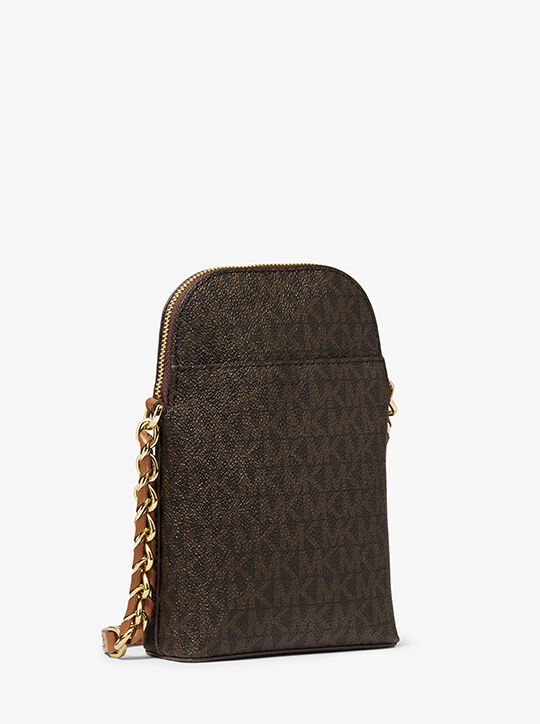 michael kors small logo smartphone crossbody bag