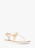 michael kors val signature logo thong sandal