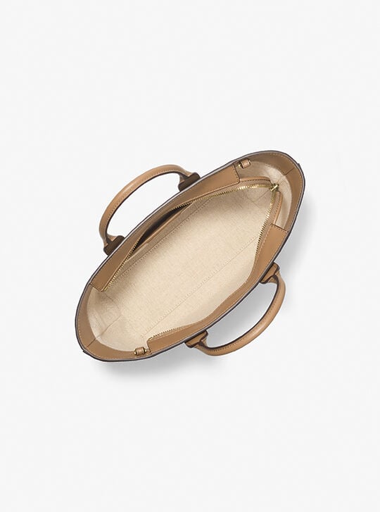 Moore Small Signature Logo Satchel, HUSK | Michael Kors KSA