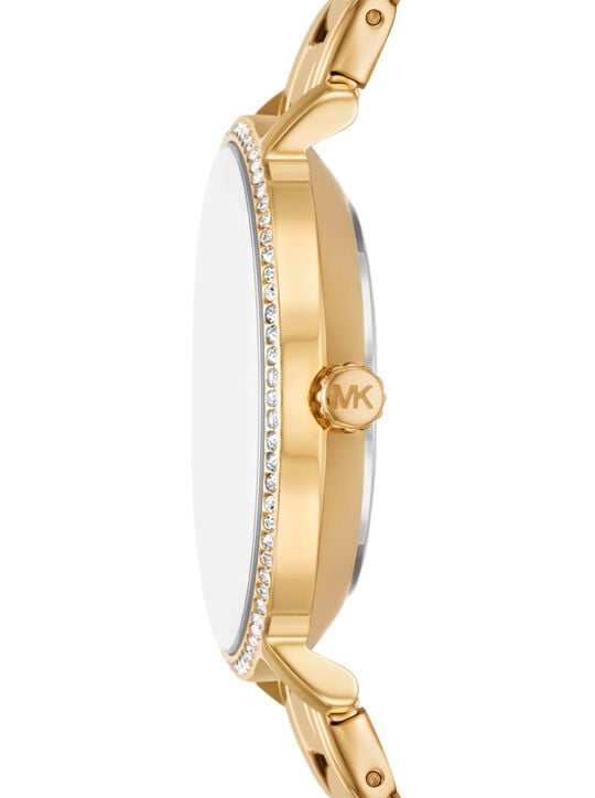 Mini Pyper Pavé Gold-Tone Watch and Jewelry Gift Set michael kors mini pyper pav gold tone watch and jewelry gift set