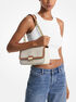 michael kors tribeca large signature logo shoulder bag