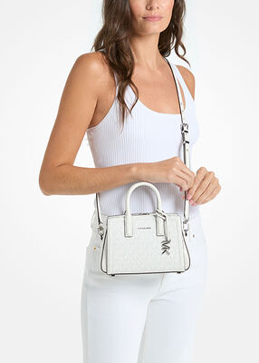 michael kors laila extra small signature logo crossbody bag
