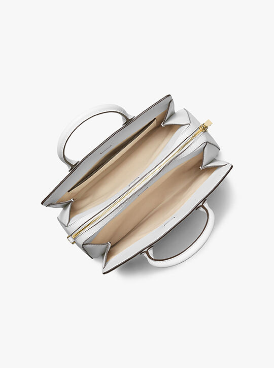 michael kors laila medium leather satchel