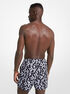 michael kors graphic logo swim trunks