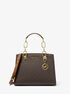 michael kors cynthia small signature logo satchel