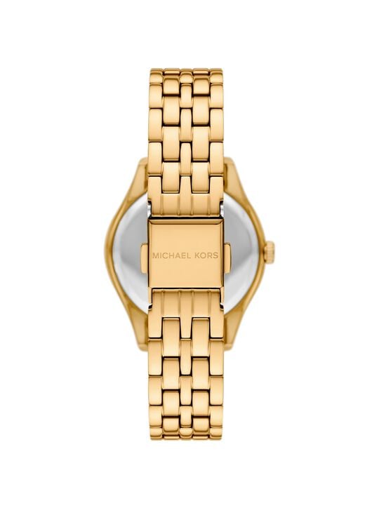 Mini Harlowe Pavé Gold-Tone Watch michael kors mini harlowe pav gold tone watch