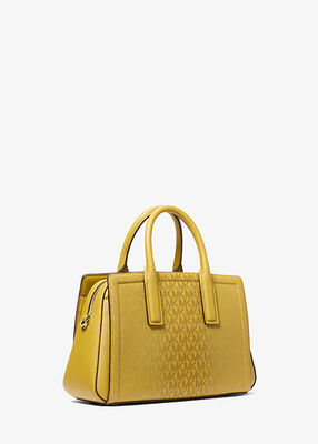 michael kors laila small signature logo satchel