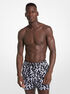 michael kors graphic logo swim trunks