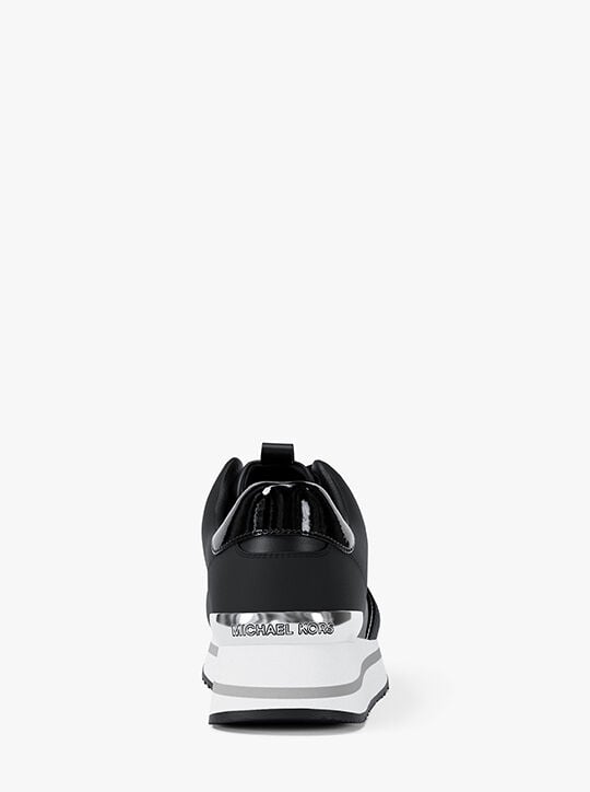 michael kors raina leather trainer
