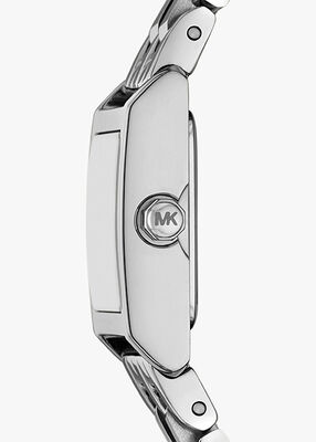 michael kors micro georgie silver tone watch