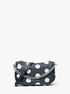 michael kors carmela small polka dot and signature logo pochette
