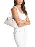 michael kors petra medium signature logo shoulder bag
